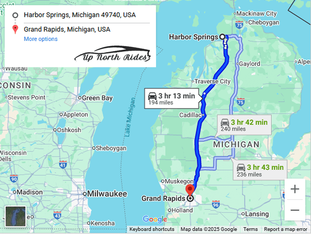 Harbor Springs to Grand Rapids - Private & Luxury Rides